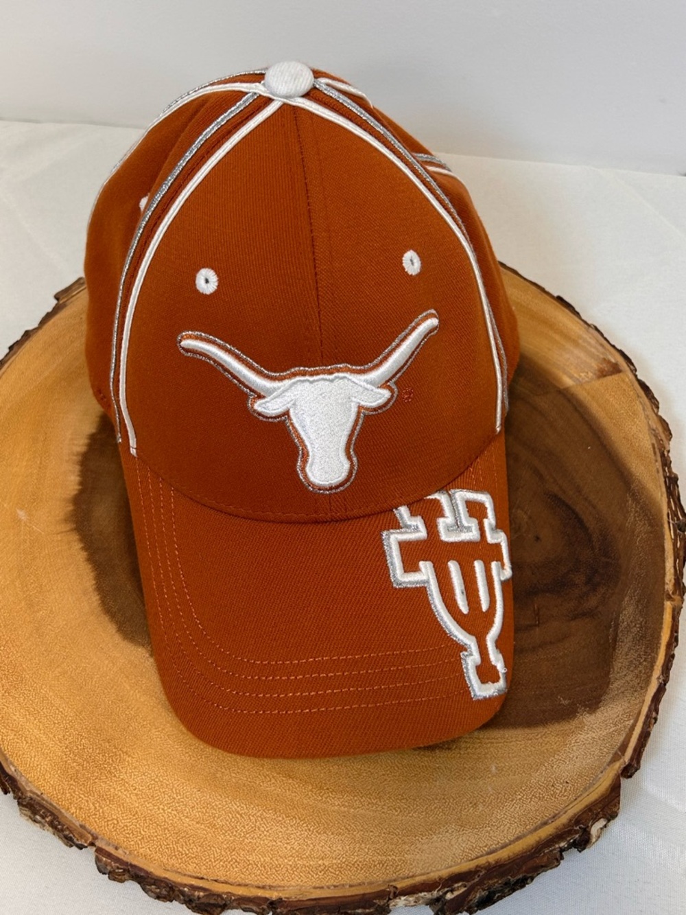 Top of the World Texas Longhorns Orange and White Baseball Cap Size L/XL